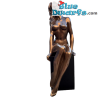 Zittende Vrouw – Body Talk Beeldje - Bronzen kunstcollectie - Parastone - 21 cm