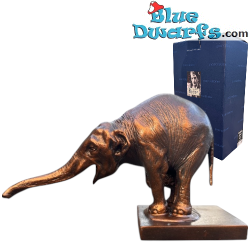 Elefante asiatico implorante - Statua della collezione Rembrandt Bugatti - Parastone - 15 x 24,5 cm
