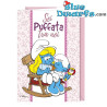 Puffetta con Puffo Bebè - Rosa - Biglietto di compleanno dei Puffi - Lingua italiana - Cromo - 11,5 x 17 cm