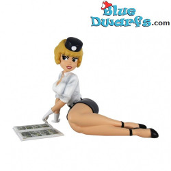Natacha on the floor reading a comic book - Natacha Comics - Resin Figurine - Plastoy - 15 cm