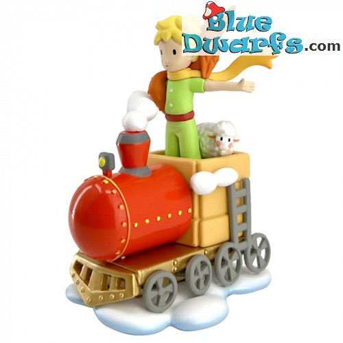 El Principito y el zorro en el tren – Figura de El Principito – Plastoy – 8 cm