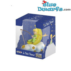 De Kleine Prins die vist op de maan en een wolk – De Kleine Prins Beeldje – Plastoy – 8 cm