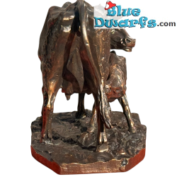 Cow feeding her Calf- Les Animaliers - Pierre Jules Mene Collection Figurine -  Parastone - 12 cm