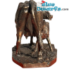Cow feeding her Calf- Les Animaliers - Pierre Jules Mene Collection Figurine -  Parastone - 12 cm
