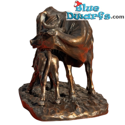 Vache nourrissant son veau – Les Animaliers – Figurine de la collection Pierre-Jules Mêne – Parastone – 12 cm