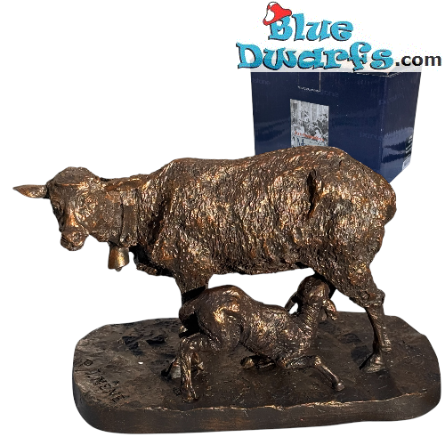 Oveja amamantando a su cordero – Les Animaliers – Figura de la Colección Pierre-Jules Mêne – Parastone – 9 cm