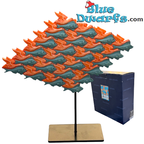 Vogel en vis – Beeldje uit de Maurits Cornelis Escher-collectie – Parastone – 17 cm