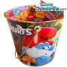 Smurfs Popcorn Bucket – Mama Poot & Baby Poot Inside – Metal – Smurfs Movie Merchandise – 2025 – 14 cm