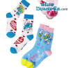 2 paar Smurfen Sokken – Romantische Smurfen – Eén maat – 19 x 8 cm