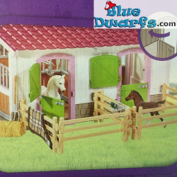 schleich horse club 42344 riding centre with rider and horses figurine