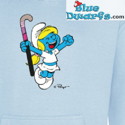 Puffetta con bastone da hockey – Maglione dei Puffi – Azzurro chiaro – Hingly