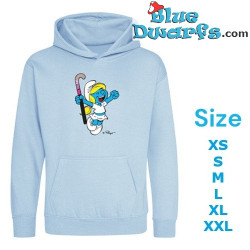 Smurfette with Hockey Stick - The Smurfs Jumper – Light Blue - Hingly