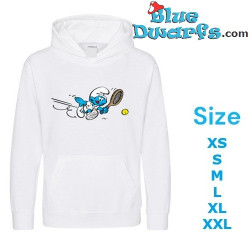 Smurf die tennis speelt – Trui De Smurfen – Wit – Hingly