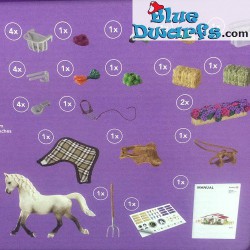 schleich horse club 42344 riding centre with rider and horses figurine