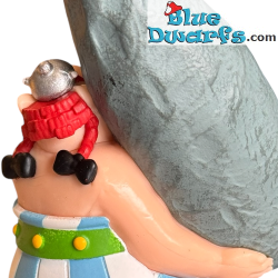 Obélix avec Menhir – Souvenir d’Armorique – Figurine Astérix & Obélix – Plastoy – 9 cm