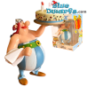 Obelix che porta una torta di compleanno - Statuetta Asterix & Obelix - Plastoy - 10 cm