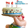 Obelix trägt eine Geburtstagstorte - Asterix & Obelix Figur - Plastoy - 10 cm