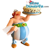 Obélix llevando una tarta de cumpleaños - Figura de Astérix y Obélix - Plastoy - 10 cm