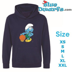 Smurf die basketbal speelt – Trui De Smurfen – Marineblauw – Hingly