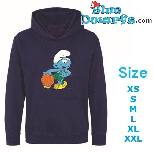 Smurf Playing Basketball - The Smurfs Jumper – Navy Blue - Hingly