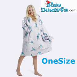 Schtroumpf Paresseux – Plaid Vêtement Cozee Taille Unique pour Femmes