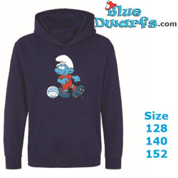 Smurf Playing Football - The Smurfs Jumper – Navy Blue - Hingly