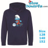 Puffo che gioca a calcio – Maglione dei Puffi – Blu navy – Hingly