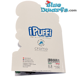 Baby Smurf with a Teddy Bear - The Smurfs Embossed Birthday Card - The Second Birthday Card - Cromo - 11.5 x 17 cm