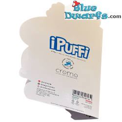Pitufina y Pitufo Filósofo - Tarjeta de Cumpleaños en Relieve de Los Pitufos - La Octava Tarjeta de Cumpleaños - Cromo