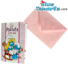 Schtroumpfette avec Bébé Schtroumpf - Rose - Carte d’anniversaire Les Schtroumpfs - Langue italienne - Cromo - 11,5 x 17 cm