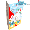 Smurfs with Piñata - The Smurfs Embossed Birthday Card - Italian Language - Cromo - 11.5 x 17 cm
