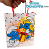 Smurfin en Moppersmurf - De Smurfen Papieren Draagtas - De Smurfen Verjaardagstas - Cromo - 22 x 18 cm