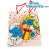 Pitufina y Pitufo Bromista - Bolsa de Papel de Los Pitufos - La Bolsa de Cumpleaños de Los Pitufos - Cromo - 22 x 18 cm