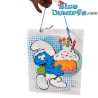 Smulsmurf met Taart - De Smurfen Papieren Draagtas - De Smurfen Verjaardagstas - Cromo - 32 x 26 cm