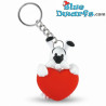 Dogmatix with a red heart - Asterix & Obelix Keychain - Plastoy - 4,5 cm