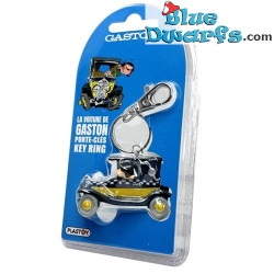 Gastón el Gafe en Fiat 509 Coche - Llavero - Plastoy - 5,5cm