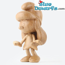 PRÉCOMMANDE: Statue Schtroumpfette Faite à la Main - Chêne Blanc Européen FSC - Boyhood - 13,5 cm