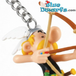 Astérix shooting with a bow and arrow - Asterix & Obelix Keychain - Plastoy - 6 cm