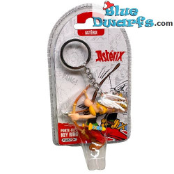 Astérix shooting with a bow and arrow - Asterix & Obelix Keychain on Blister - Plastoy - 6 cm