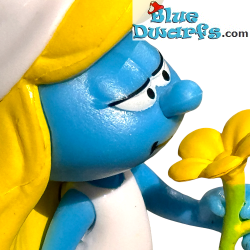 Schtroumpfette avec fleur - Figurine en plastique - The Purple Cow - 6cm