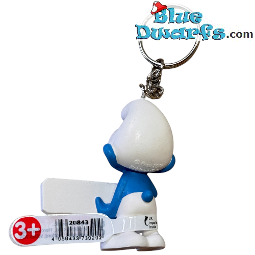 20844: Pitufo sostenible con globo terráqueo (2023) - Llavero - Schleich - 5,5 cm