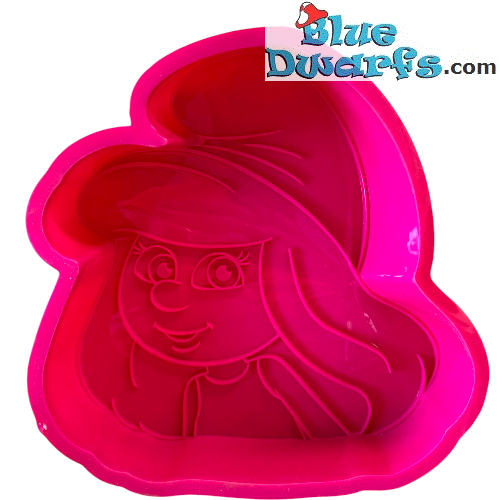 Stampo da forno in silicone trendy Puffetta – Rosa – 14x12 cm