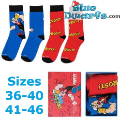 Popeye & Prost – Sportsocken Box – Rot und Blau – Bavarian Caps