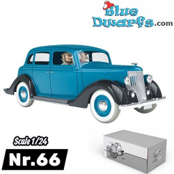 Ford V8 -1937 - Tintin Car - Scale 1/24 - car of Alonzo Perez - 7cm