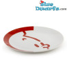 Silhouet van Kuifje - dessertbord van porselein - Kuifje servies - 21 cm