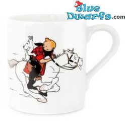 Tintin avec Milou sur le cheval - Tasse - Tintin en Amériqu - 250 ML