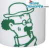 Taza Profesor Tornasol - Amigo de Tintín en silueta - Verde/Blanco - 250ML