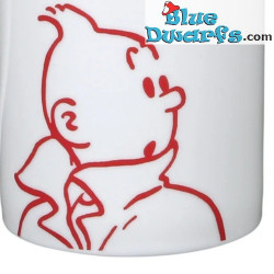 Mug Tintin - Tintin en silhouette - Rouge - Moulinsart - 250ML