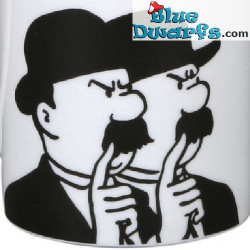 Tazza Dupont e Dupond - Detective nella serie di Tintin - Nero/Bianco - 250ML