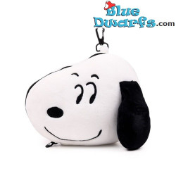 Cuscino da viaggio da collezione Snoopy con mascherina per gli occhi - Merchandise di Snoopy - Peanuts - 17 x 9 x 20 cm